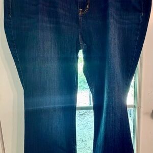 Old Navy Dark Blue Bootcut Stretch Jeans, size 18 short